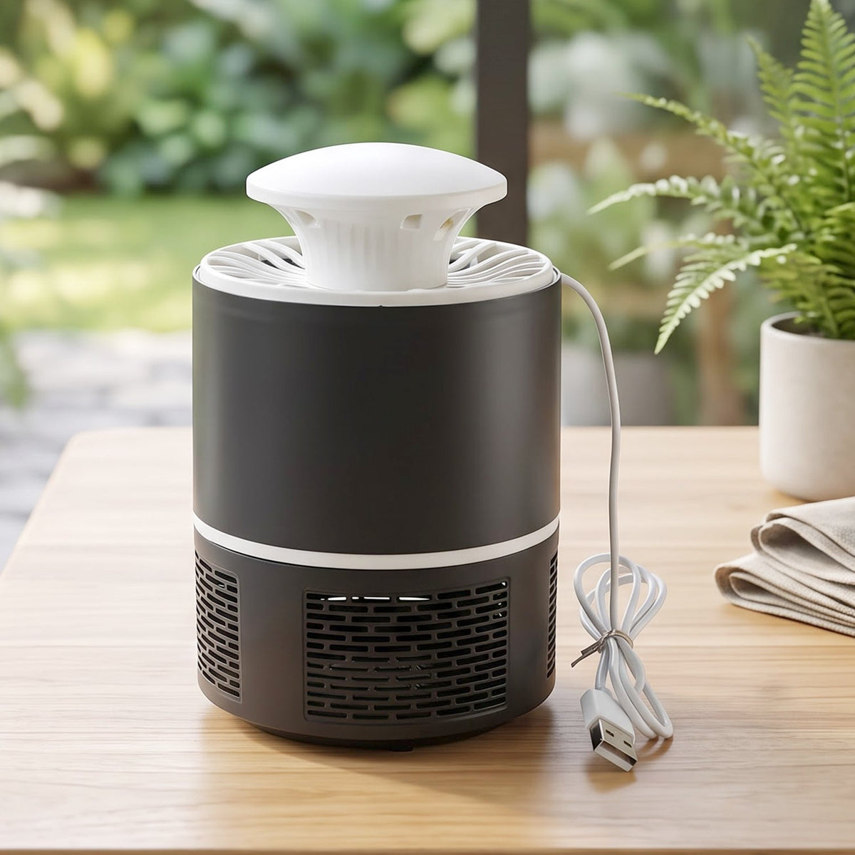 Usb Mosquito Killer Lamp With Quiet Suction Trap For Home And Office Use (1 Pc)